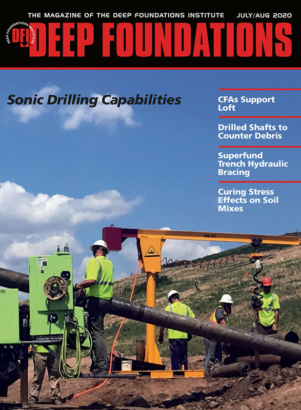 Deep Foundations Magazine Sonic Drilling Cover