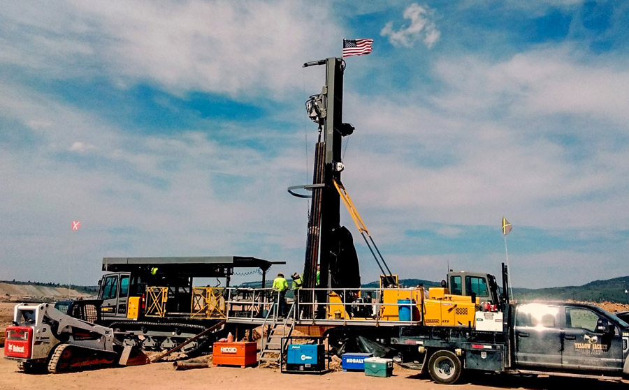 TSi Rigs in Action | Record Depth – Sonic Instrumentation Boring in Montana